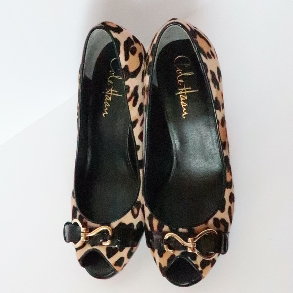 NWOT Cole Haan (Nike Air) leopard pumps 5.5 C - Picture 3 of 13
